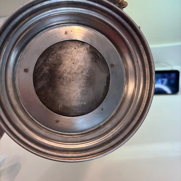 Z Gallerie Fleur Stainless Steel Silver Gold Wine Champagne Cooler Ice Bucket - Picture 10 of 10